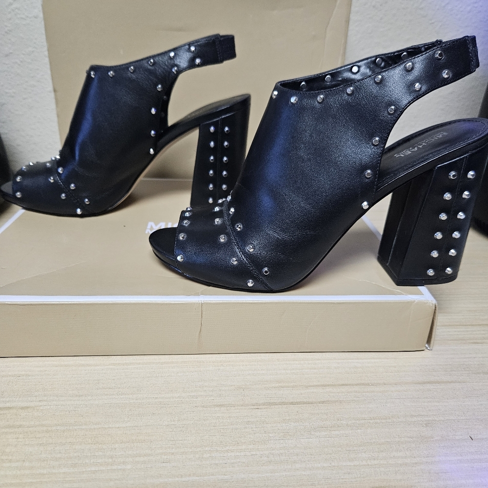 Michael Michael Kors Astor Open Toed Leather Heel - image 6